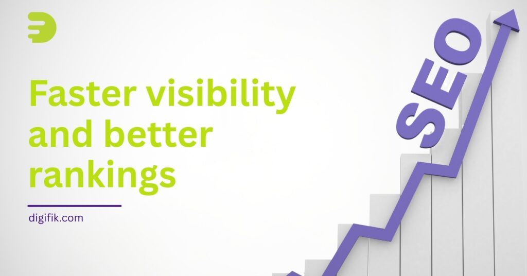 Faster visibility and better rankings